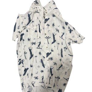 Deus Ex Machina Short Sleeve Button-Up Hawaiian shirt – Desert Print (Size M)